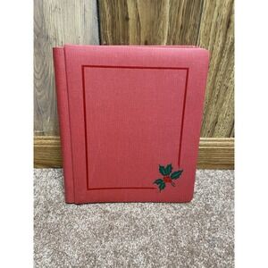 Creative Memories red holiday christmas limited edition 8x10 album 1994 Rare